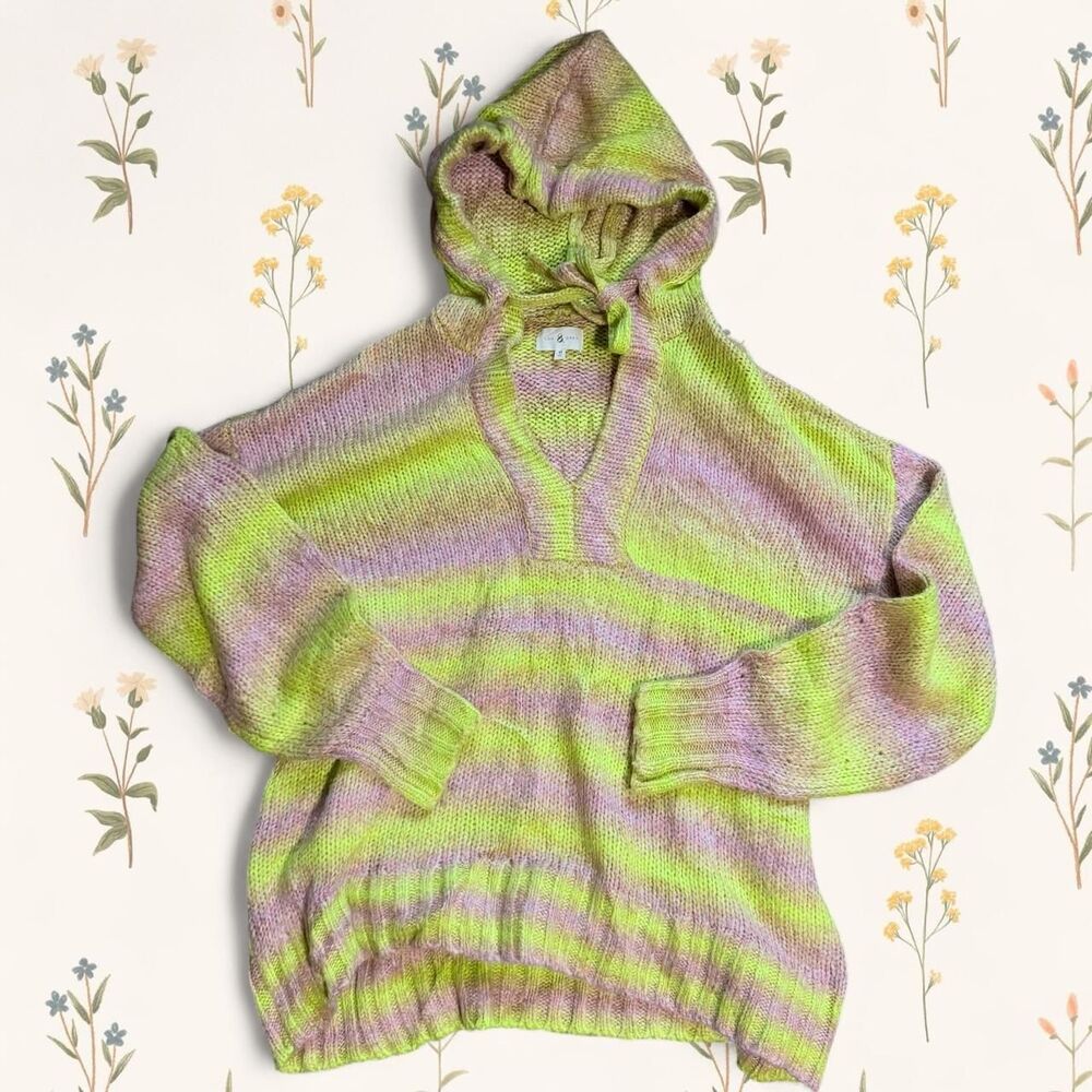 Lou & Grey Women's Knit Ombre Striped Hoodie